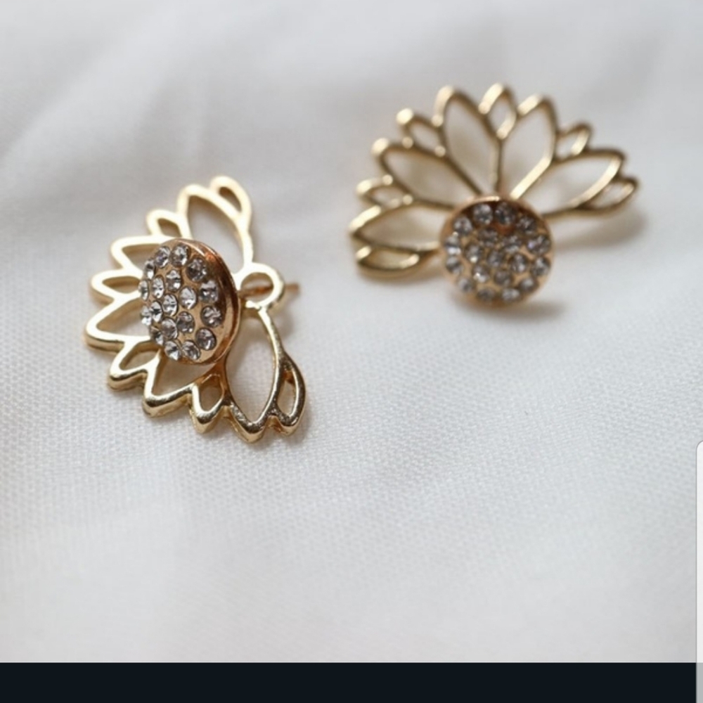 Gorgeous Fan Out earrings in GOLD